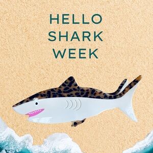 Shark Hair Claw Womens Hair Accessory Shark Week Lover Clip Grip Tiger Sharks